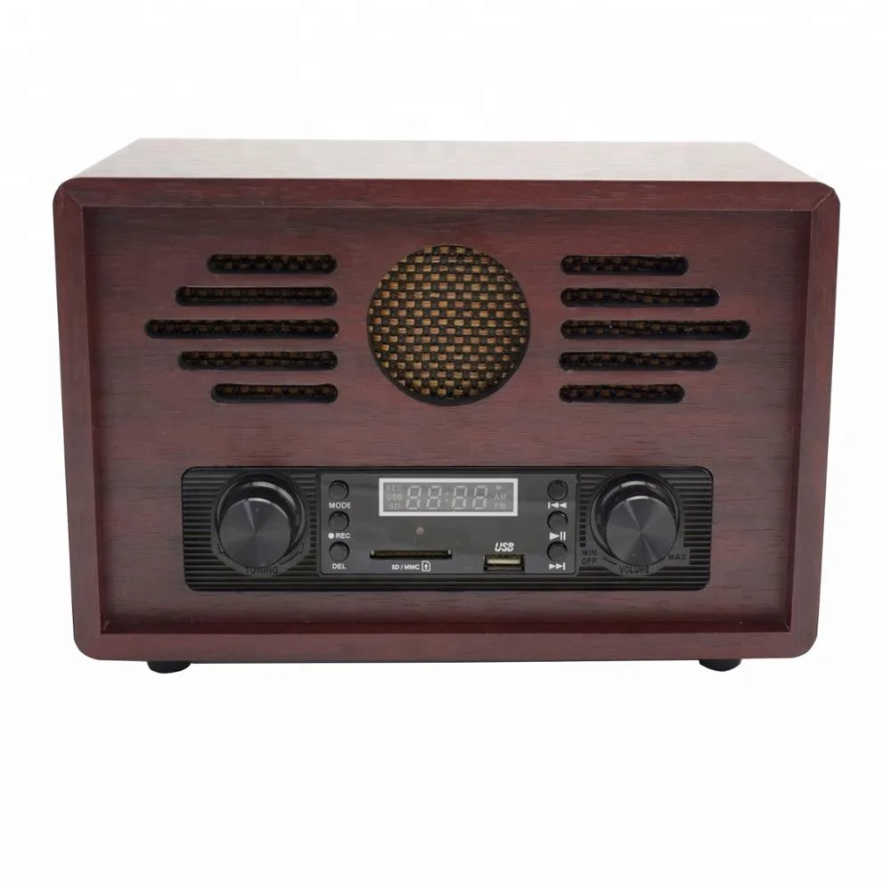Hot sale vintage encodable fm radio receiver with usb sd recording