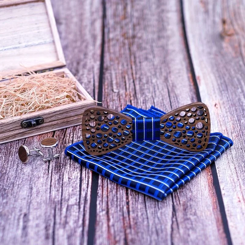 
Wholesale New Arrival Fashion Apparel Accessories Ties Boys Wooden Bow ties Kids Children Bowties Butterfly Cravat Wood tie 