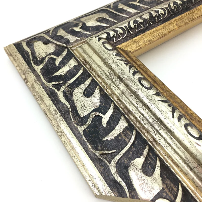 Large Polystyrene Materials Decorative  Wooden Picture Frame Moulding For Oil Painting