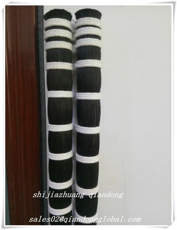 
Sales 31inch Black Color 100% Real Horse Tail Hair Make For Fiddle Bow Hair 