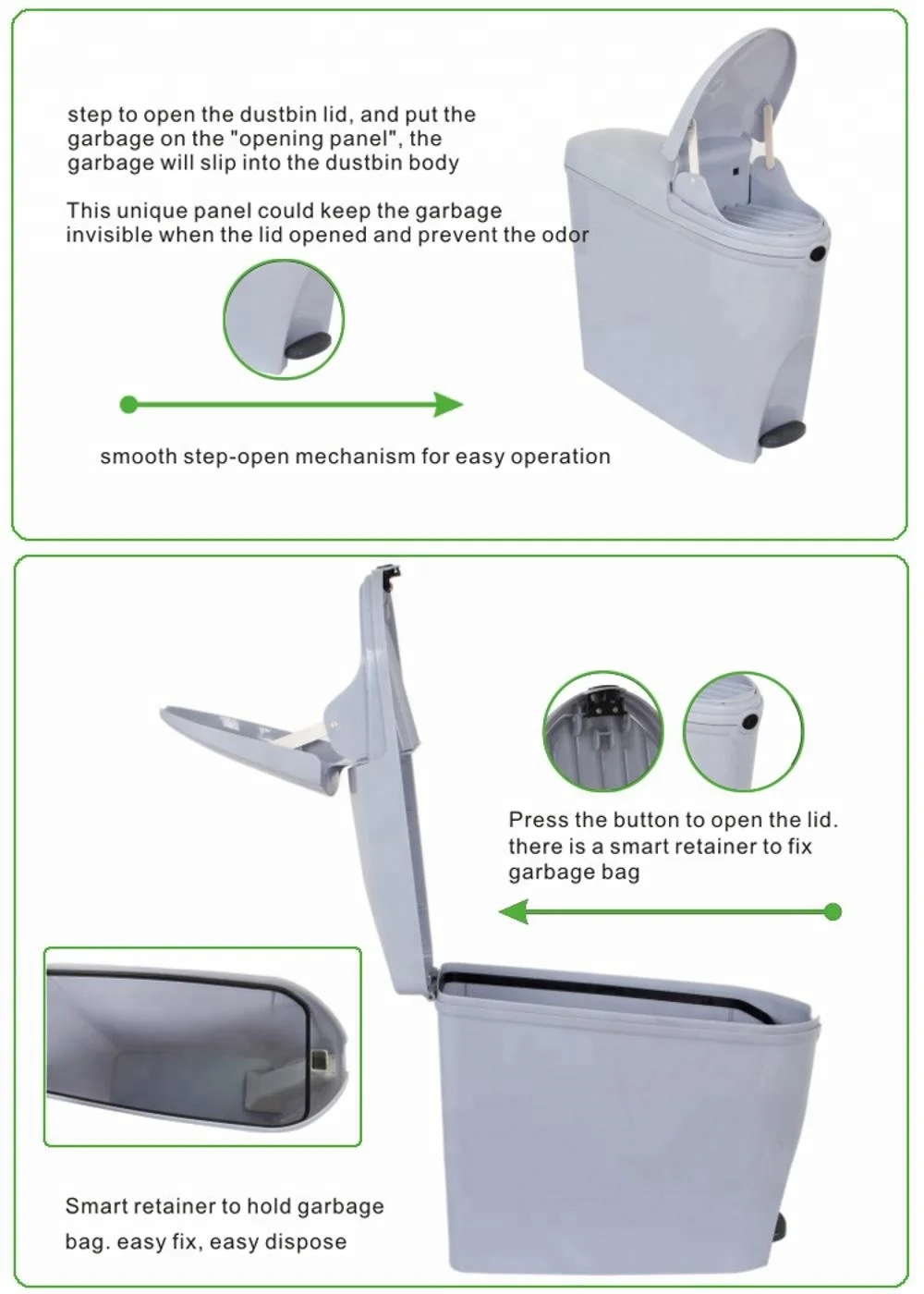 New Household Plastic Mini Garbage Bin Plastic Trash Can Hot Sale Sanitary Pad Disposal Bin