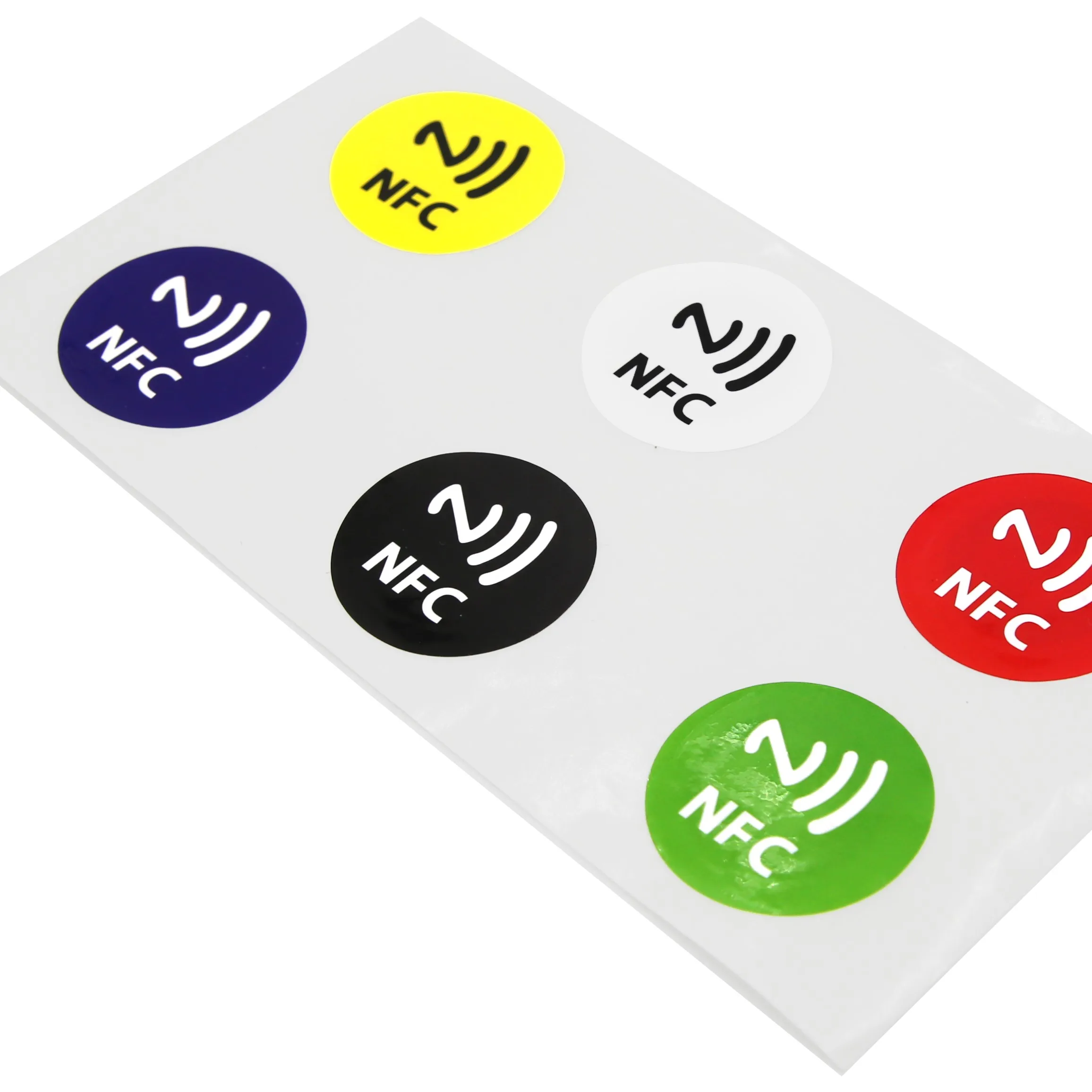 Printable adhesive paper rfid nfc tag sticker label for smart phone