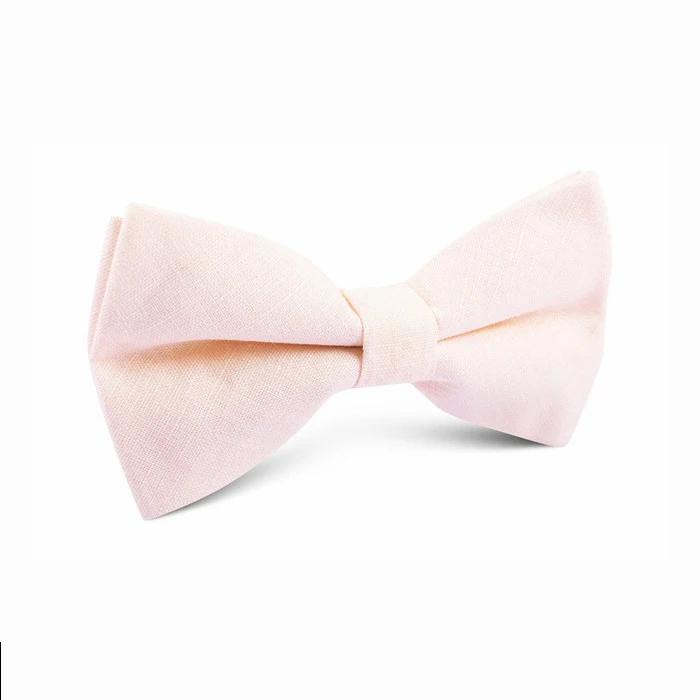 Colorful Linen Bow Tie for Young Men Fashion Silk Woven Linen Bow Tie Custom Bow Tie in Good Quality 100% Linen Plain Dyed