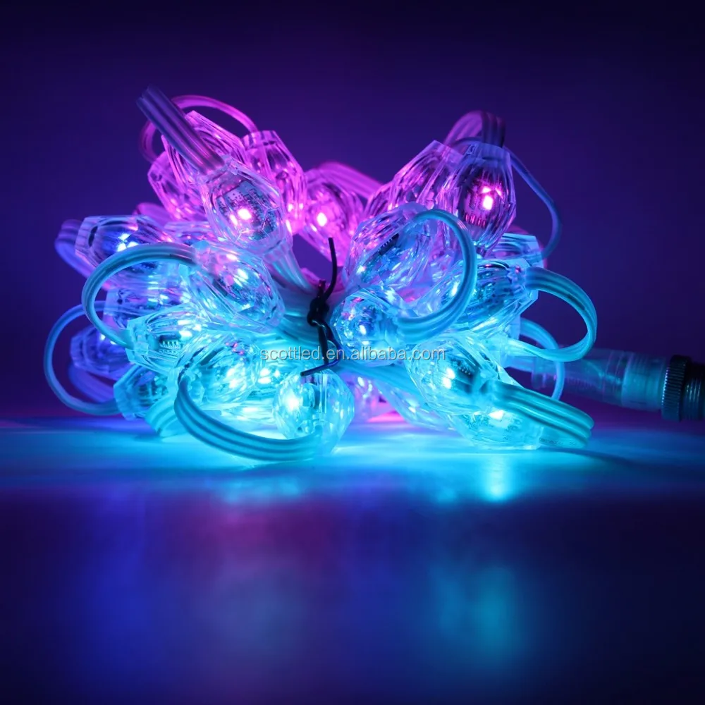 18 мм 3D пикселей светодиодный шар Smart RGB SM16703 полный цвет DC12V 6 шт. SMD3535 водонепроницаемые светодиодные лампы