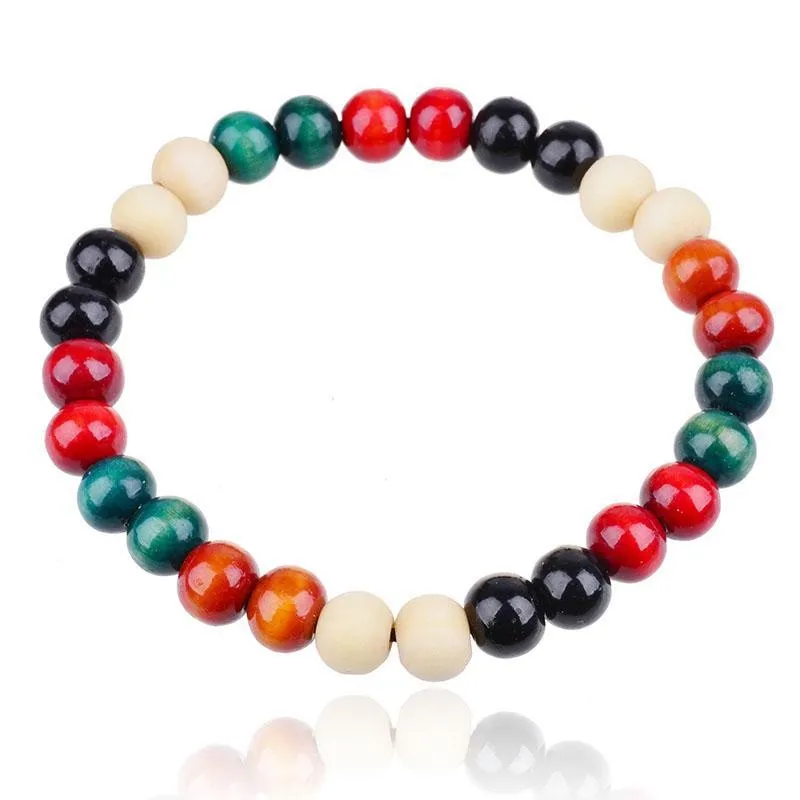 
Queena Wholesale Natural Sandalwood Buddhist Meditation Prayer 8mm Beads Bracelet 