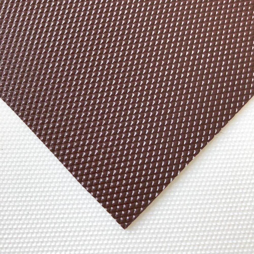 
Оптовая продажа с завода, Высококачественная конвейерная лента из ПВХ с коричневой сеткой 