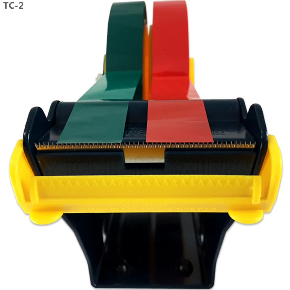 Mini manual multi roll packing tape dispenser metal tape cutter TC-2