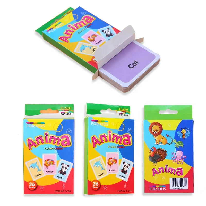 educational memory game card cardboard flashcards with box manufacturer
