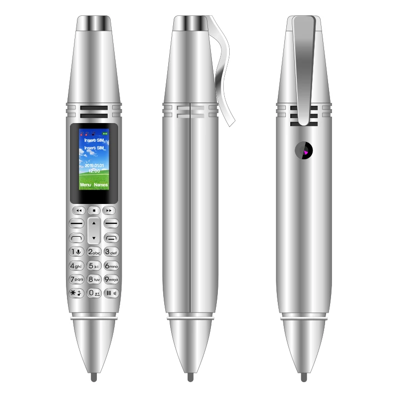  MOQ 100 шт. новый продукт UNIWA AK007 0 96 дюймовый экран Две SIM-карты GSM в форме ручки мобильный телефон