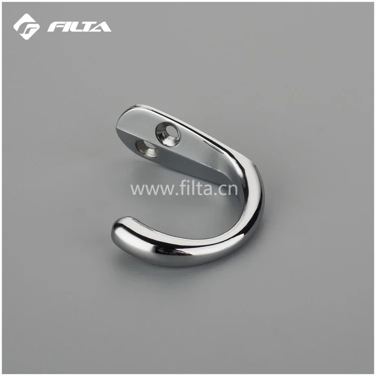 Filta factory C shape Robe Hook in Chrome finish zinc hooks 6521