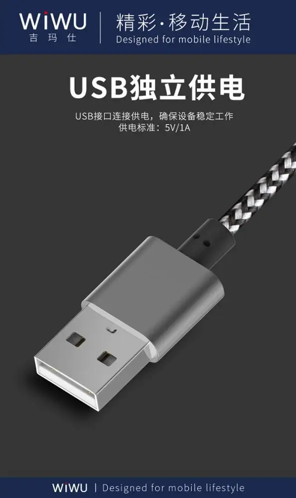  WiWU совместимый с iPhone iPad Lightning к HDMI адаптерному кабелю 1080P цифровой AV адаптер Соединительный шнур Plug and