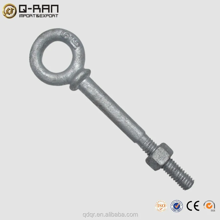 Customized Shoulder Eye Bolt With Wing Nut/Long Shank Eye Bolt