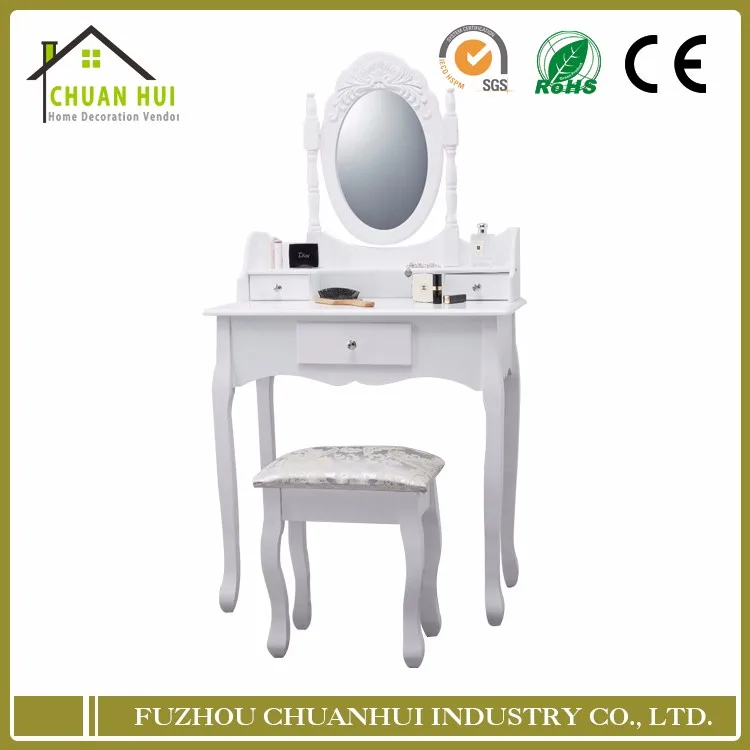 Дерева, туалетный столик с зеркалом и стул, дерева, туалетный столик