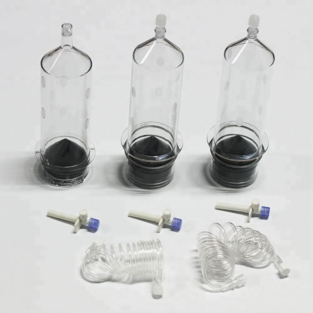 Disposable high pressure ct injector syringe angiographic syringes used for CT DSA MRI