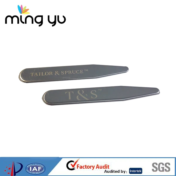 Metal collar stays custom stainless steel collar stays for shirt