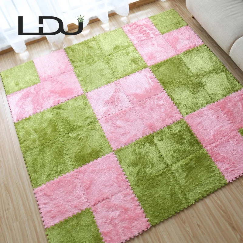 Plush Carpet Area Rug Baby Mat Playmat for Children Play and Rest in Home