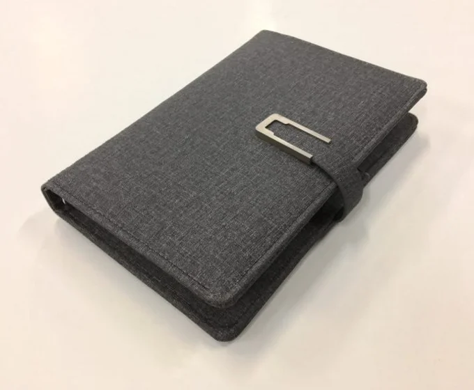 
diary power bank A6 6000mAh notebook power bank note book charger compatible ios & Android 