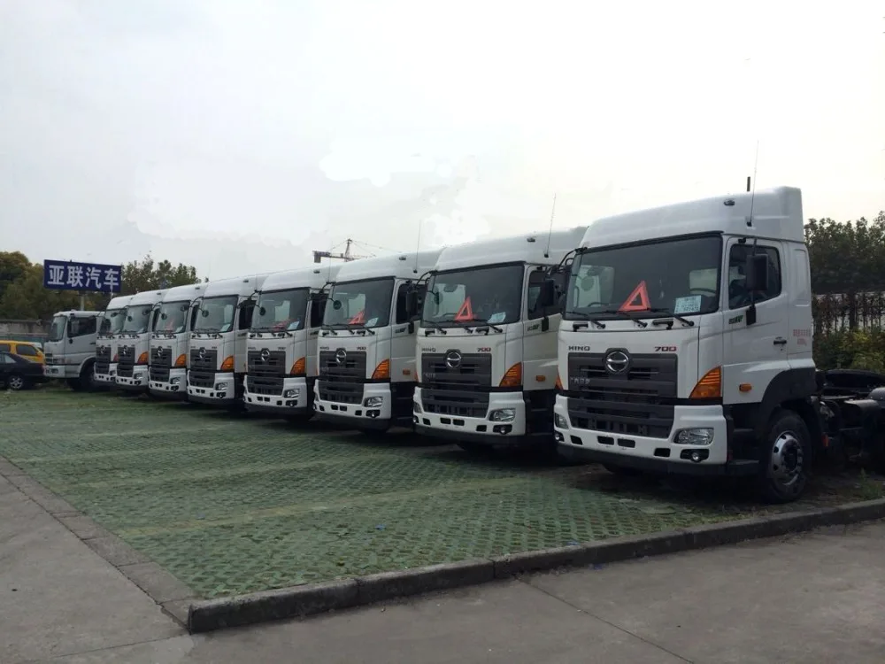 350 hp HINO heavy tractor truck/head truck , EURO 5 LNG DFL4*24*2 international tractor truck head for sale