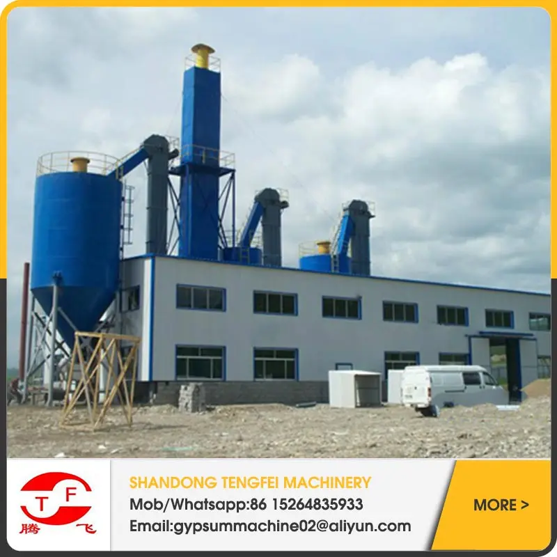 
good performance gypsum powder production line/manufacturing plant 