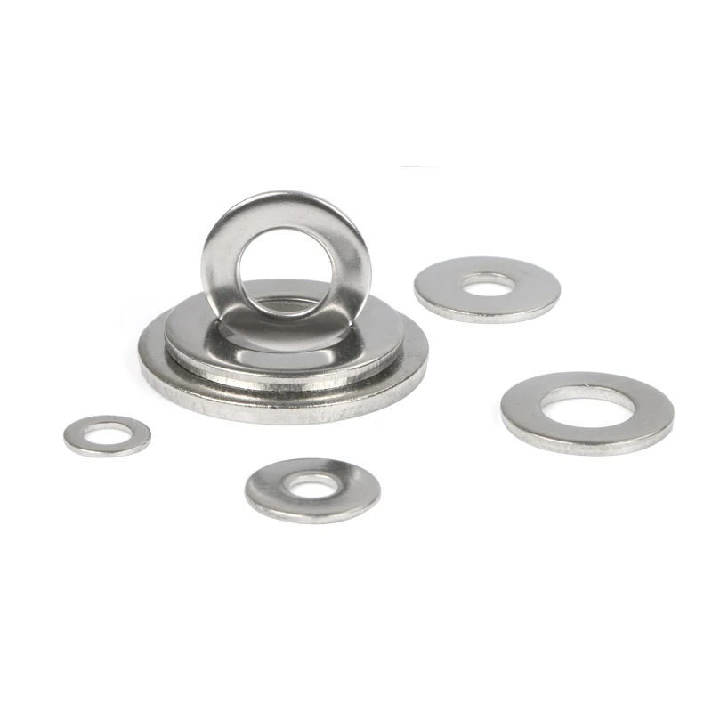 Din 125 all kind of stainless steel 304 gasket flat washer 3 4 5 6 8 10 12 with hole