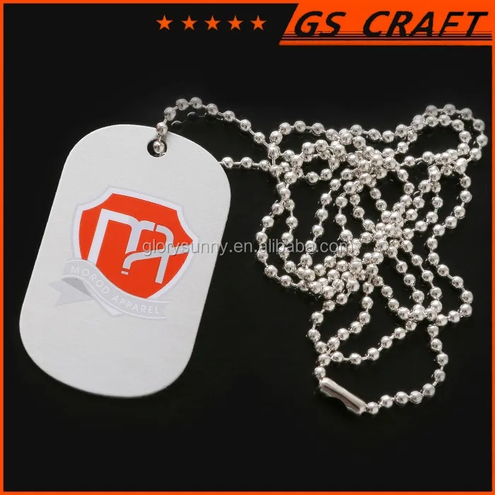 Wholesale Customized Lovely Pet Jewelry Dog Supplies Logo Dog Tag , Custom Metal Dog Tag With Ball Chain