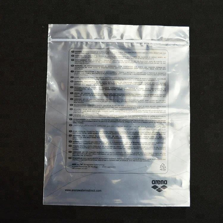 printed clear plastic polyethylene custom polythene polypropylene poly bag packaging for clothes
