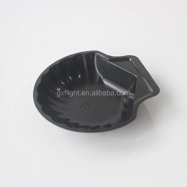 Round deli Trays Plastic Disposable Shrimp Tray With Lid