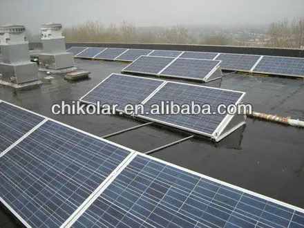 Aluminum Solar Panel Mount Structure, solar ballast roof mount on Flat Roof