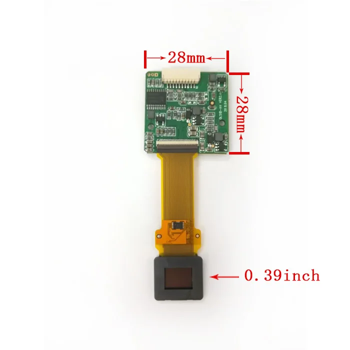 0.39 inch 800x600 mini OLED HD display for night vision, CVBS input