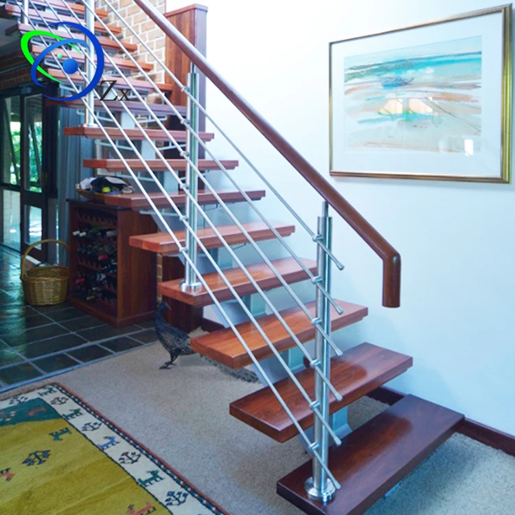 Customized Frameless Surface Finish Mirror Staircase Indoor Steel Structure Modern Custom Stairs