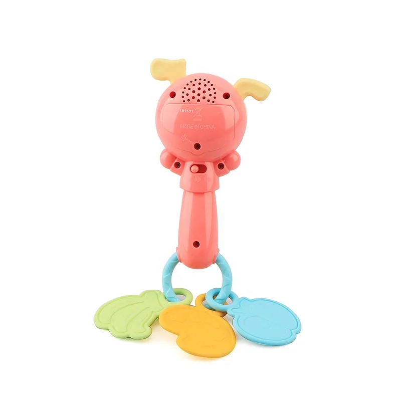 2019 симпатичные пластиковые детские зубные колокольчики для щенков музыкальные детские погремушки с подсветкой