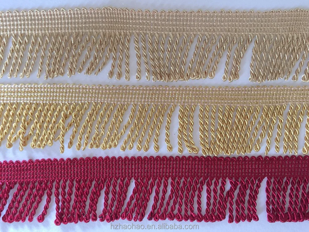 Оптовая продажа, декоративная бахрома для занавески 6 см