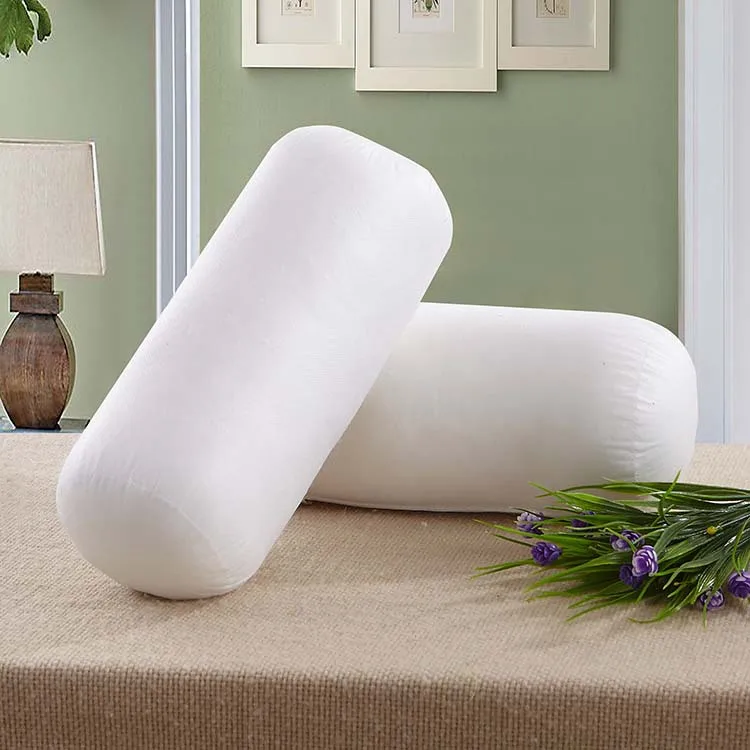Yoga meditation bolster cylindrical pillow insert polyester filling
