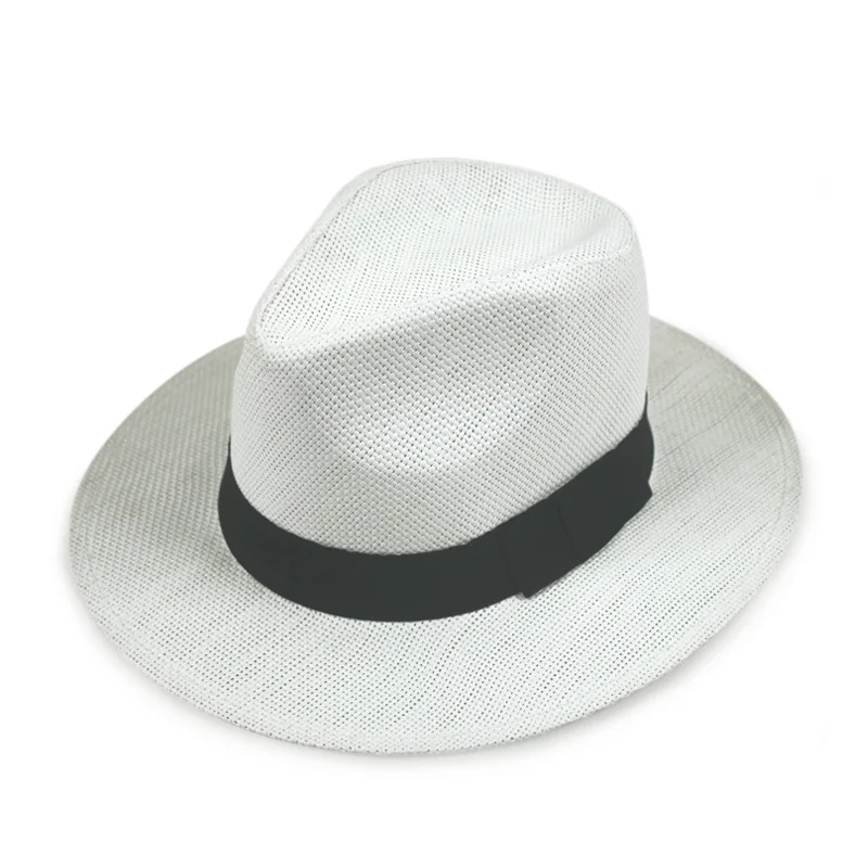 Promotional custom cheap summer beach stock panama straw hat