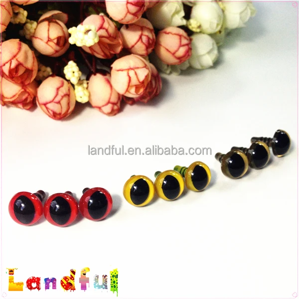 Amigurumi Toys Craft Stuffed Dolls Sewing Puppet Yellow Plastic Cat Eyes