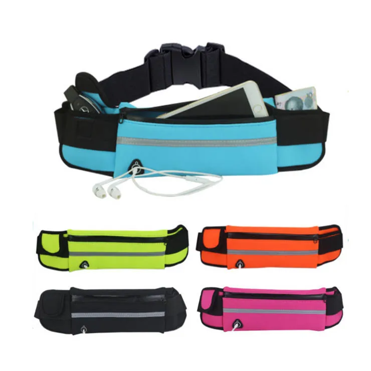 
Promotion Waterproof Polyester Outdoor Running Belt Bum Pouch Bag Quality Customized Sport Fanny Pack Waist Bag 