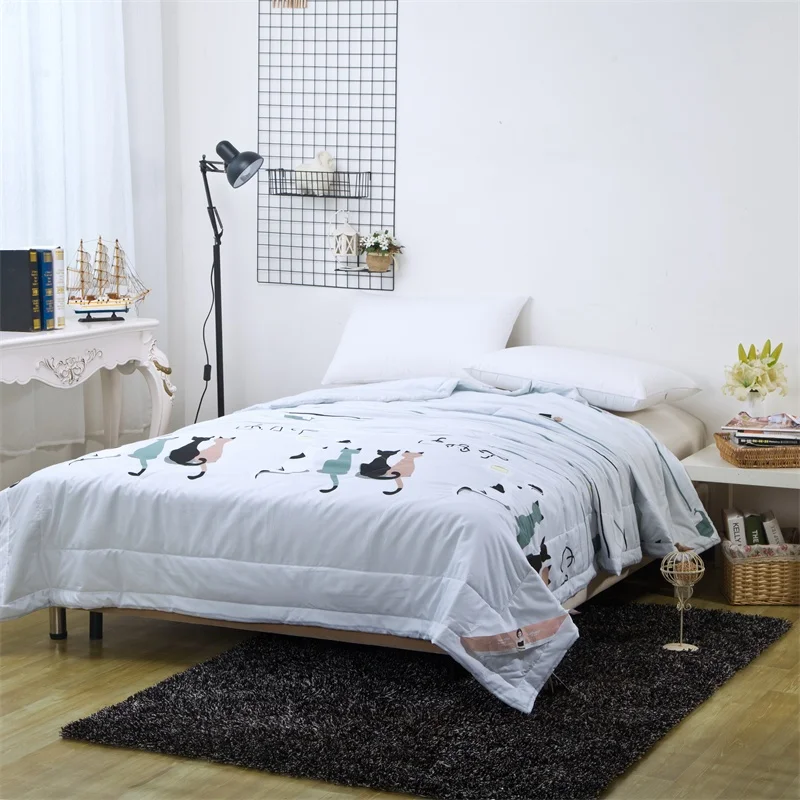 
Wholesale Anti Mite Seasons Luxury Kids Cat Quilt King Size 100% Cotton Bedding Cover Comforters Duvet Patchwork Quilt Set 
