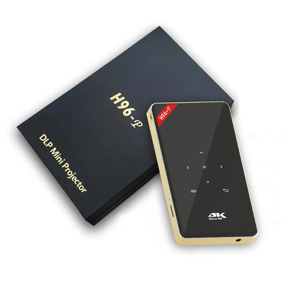  H96-P проектор с поддержкой Wi-Fi BT 2g16g 3D 4K цифровой светодиодный мини