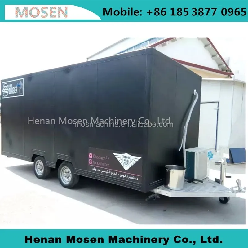 Chinese New Designed Mobile Fast Food Trailer/Food Catering Truck/Burger Vending Kiosk