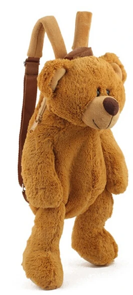 Cheap Teddy Backpack Custom Stuffed Brown Bear Plush Teddy Bag Plush Teddy Bear Backpack