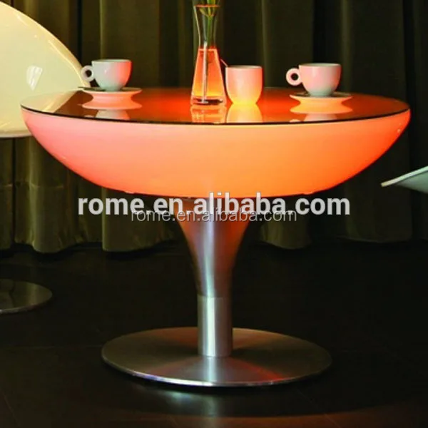 RGB light changing led furniture/led nightclub coffee table for indoor and outdoor using