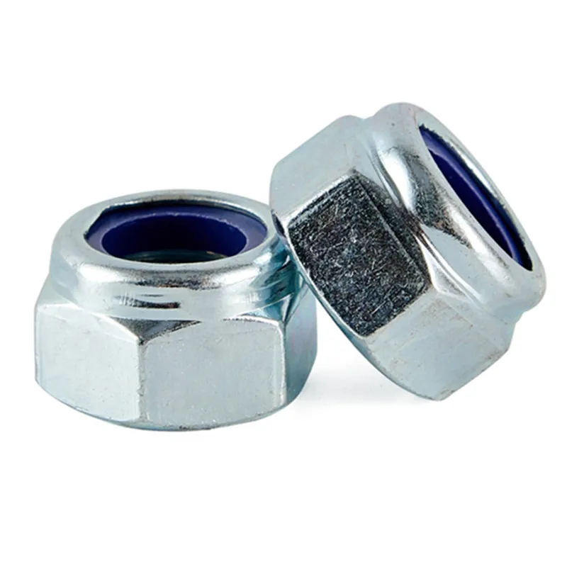 
Zinc Yellow-Chromate Plated m16 din 985 nylon lock nut 
