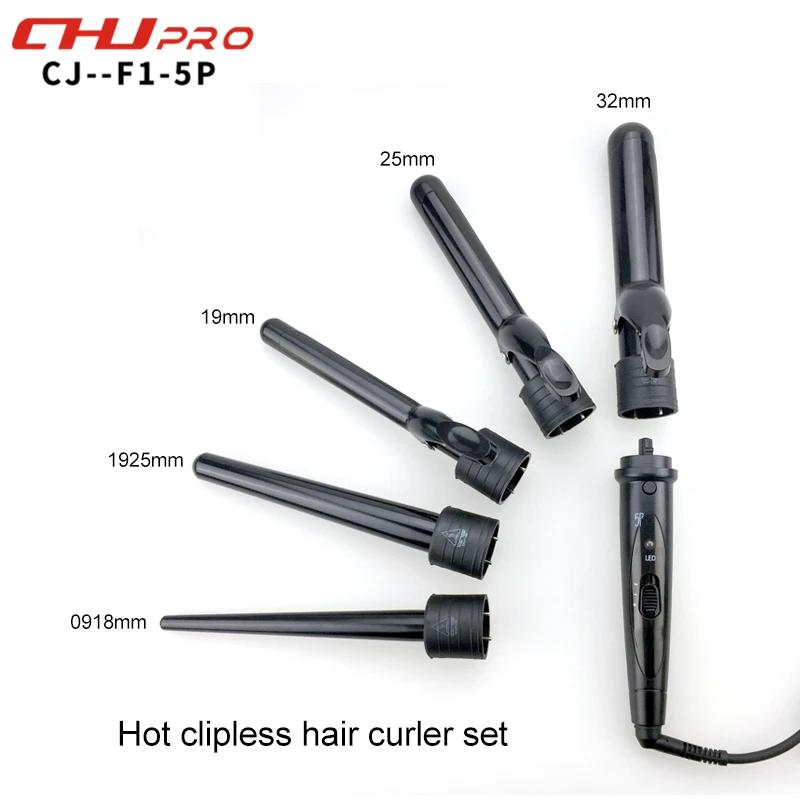 Magic Hair Curler Plastic Hot Roller Hair Clips Curling Wand Hair Curler Simply Curl Fast Heat Rechargeable Curling Iron