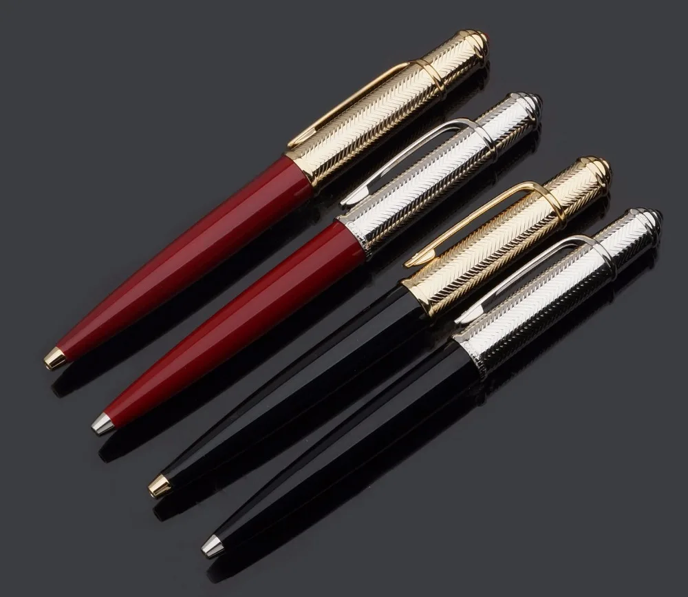 Copper ball point pen and cufflinks gift set