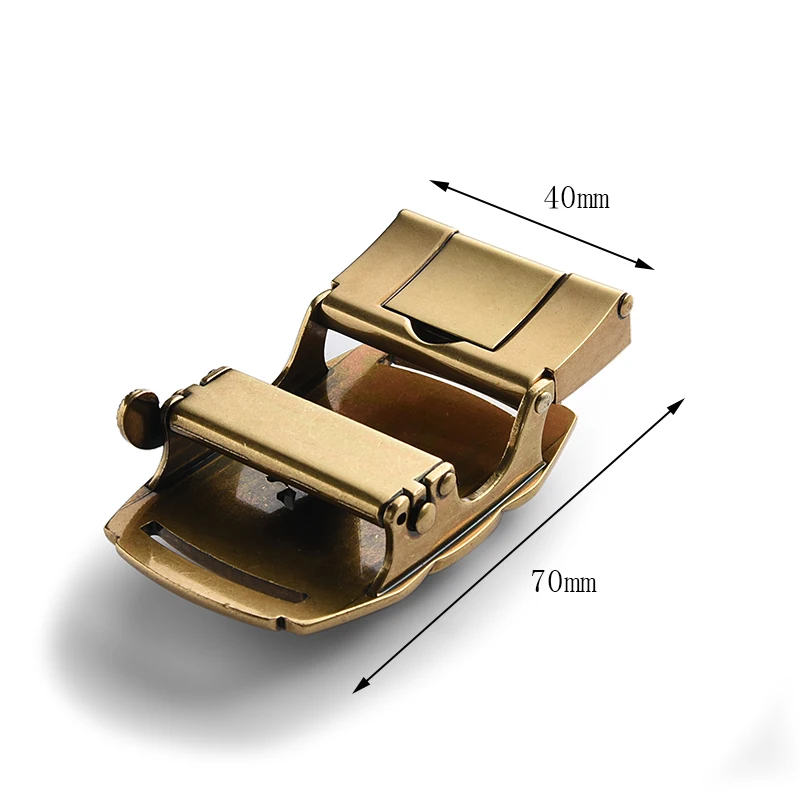 Double horse antique gold custom square metal belt buckle