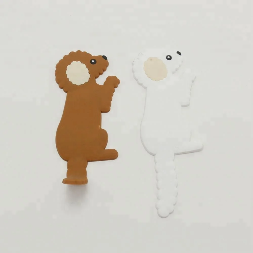 Magic Sticky Wall animal PVC Hooks Fridge Magnet Sticker