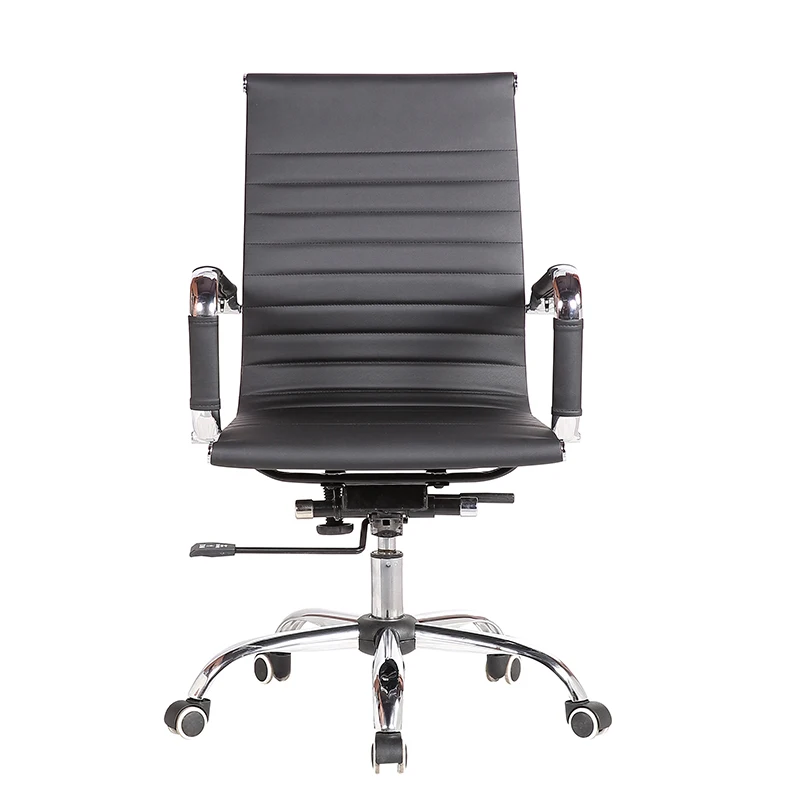 
Classical middle back swivel executive black leather manager ergonomic office chair 