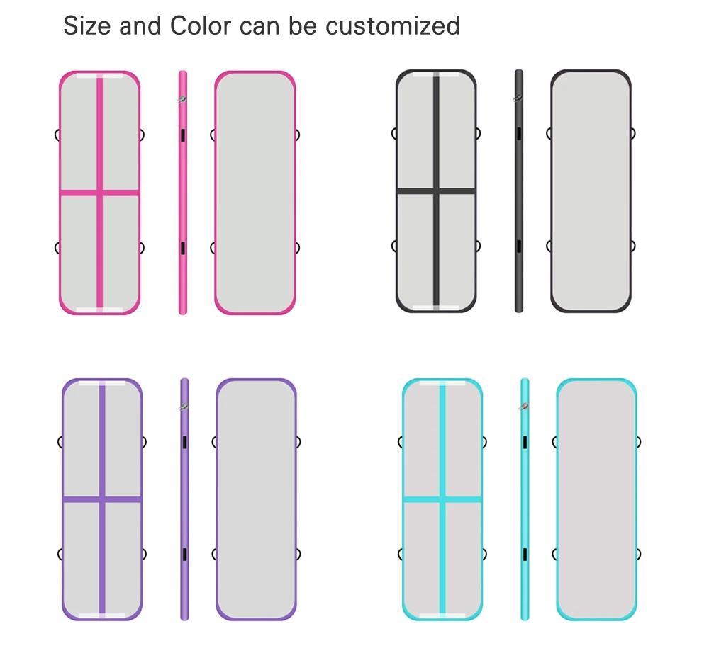 1M 3M 4M 5M 6M 10M Inflatable Gymnastics Airtight Track/ Air Tumble Track Mat For Sale