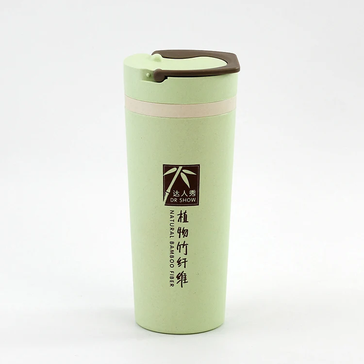 Биоразлагаемые двухслойные бутылки для воды из бамбукового волокна с логотипом на заказ