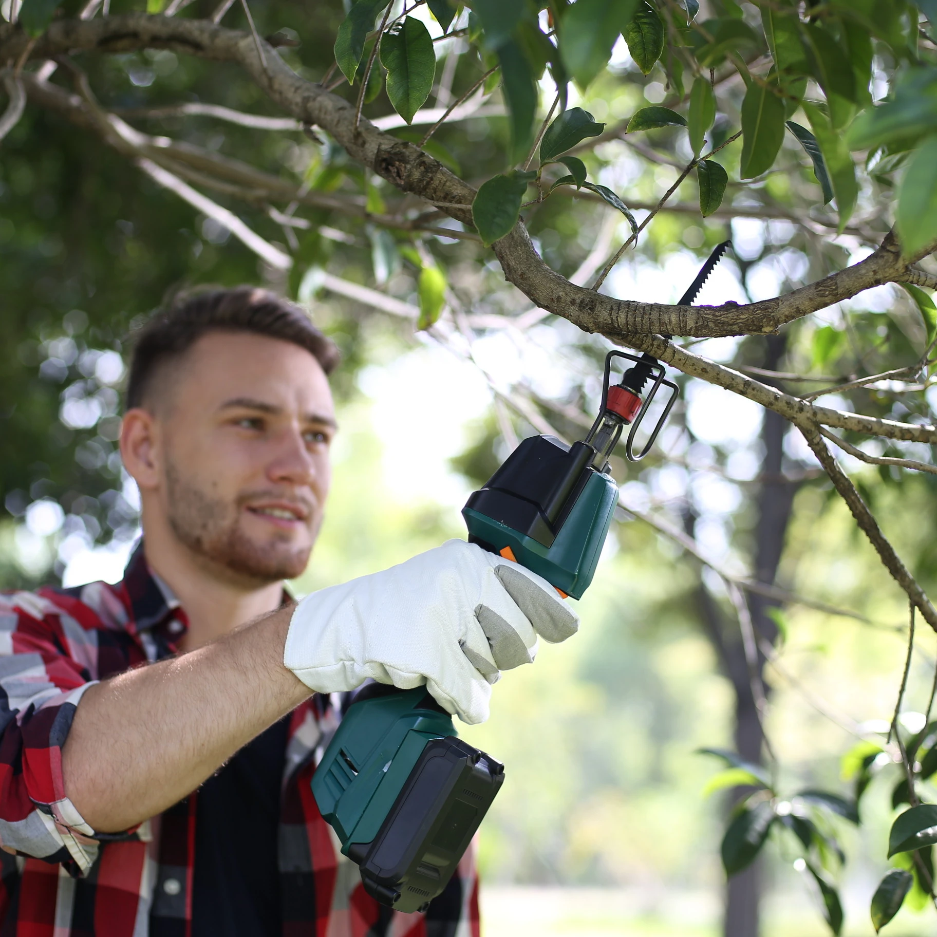 
EAST 20V lithium battery cordless electric garden reciprocating saw with pole 